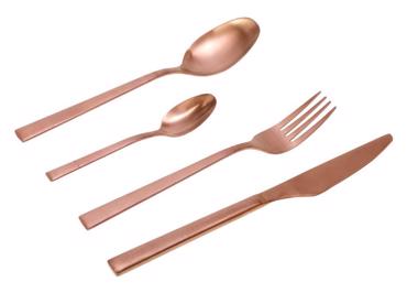 Cryspo Trio Σετ 24 τεμαχίων Μαχαιροπίρουνα Stainless Steel 'Durable' Rosegold Matt 4556205